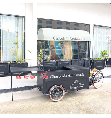 Hortalizas Materia prima Carro de helados comercial Cooler Triciclo Congelador Carro de bicicletas