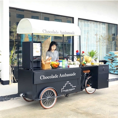 Hortalizas Materia prima Carro de helados comercial Cooler Triciclo Congelador Carro de bicicletas