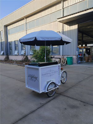 Snack Food Ice Cream Push Cart Triciclo Equipo de cocina personalizado con ruedas