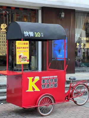 Mejora tu bebida con un carrito de helados triciclo personalizado comida carro de café bicicleta