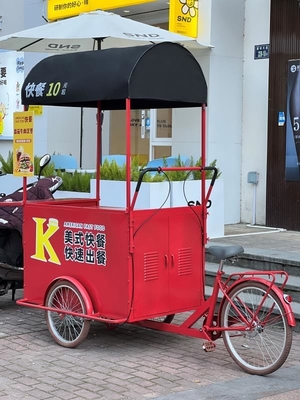 Mejora tu bebida con un carrito de helados triciclo personalizado comida carro de café bicicleta