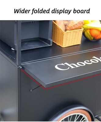 Camión de comida eléctrico triciclo con tensión personalizada y acero galvanizado de calibre pesado