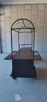 Camión de comida eléctrico triciclo con tensión personalizada y acero galvanizado de calibre pesado