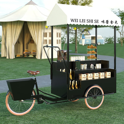 Capacidad de 200 kg Color personalizado Carrito de comida rápida Bicicleta Camión de helados de comida eléctrica