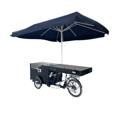 Carritos de café Bicicleta de venta de alimentos para el servicio de comida conveniente L2700*W800*H2200mm