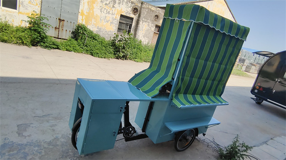 Entrega de comida rápida Carro de triciclos móviles con panel solar Ecológico y conveniente
