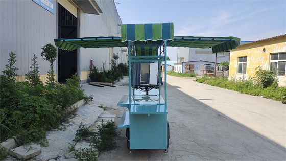 Entrega de comida rápida Carro de triciclos móviles con panel solar Ecológico y conveniente