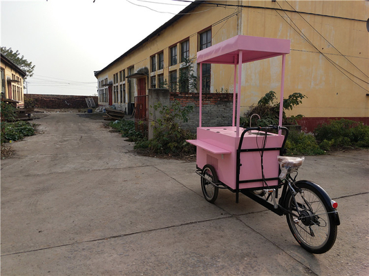 Carro de comida triciclo personalizado asequible y fácil de conseguir para los vendedores de café