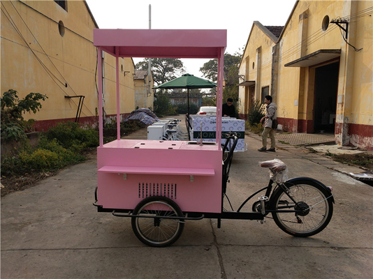 Carro de comida triciclo personalizado asequible y fácil de conseguir para los vendedores de café