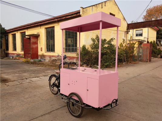 Carro de comida triciclo personalizado asequible y fácil de conseguir para los vendedores de café