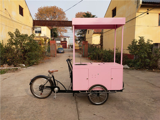 Carro de comida triciclo personalizado asequible y fácil de conseguir para los vendedores de café