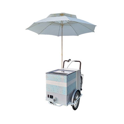 214*83*240cm Bicicleta comercial de café para bebidas calientes y té Triciclo de acero inoxidable
