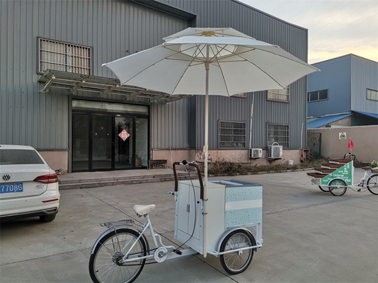 214*83*240cm Móvil Pequeño helado Triciclo Torta Quiosco Cerveza Trike Comida rápida Bicicleta Después del servicio Apoyo en línea