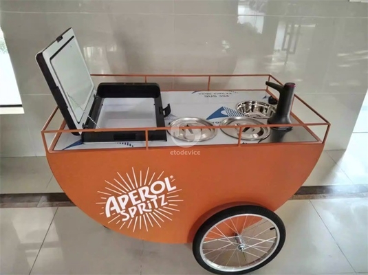 200*90*230cm Carritos de venta de perros calientes pequeños perfectos para vender bocadillos en puestos de playa