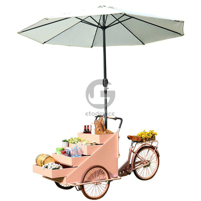 Planta de procesamiento de verduras carro de bicicleta móvil de café con L200.00cm*W95.00cm*H110.00cm