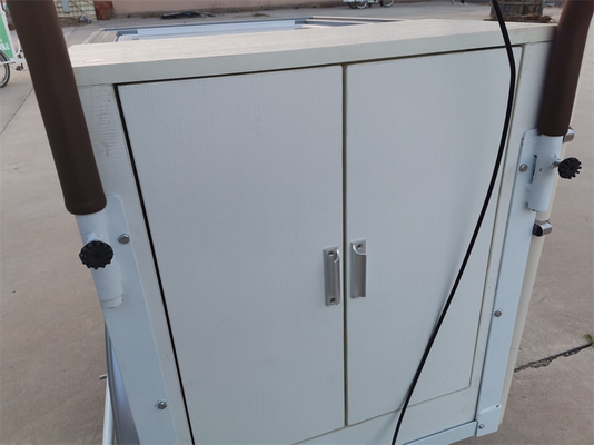 Sistema de agua incluido de acero inoxidable de comida rápida remolque camión triciclo carrito de comida móvil