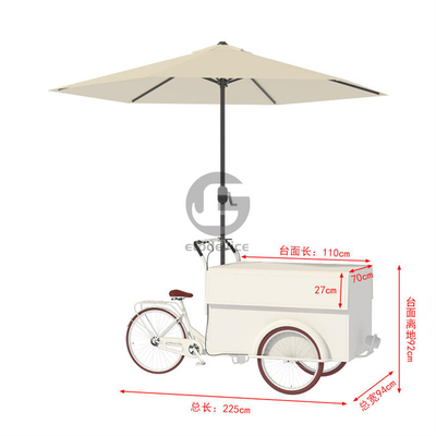 150*70*230cm Carritos de comida en triciclo La experiencia de sabor definitiva en el condado de Los Ángeles