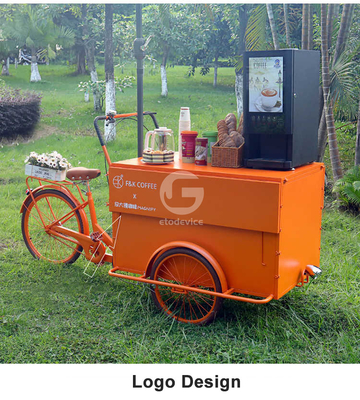 150*70*230cm Carritos de comida en triciclo La experiencia de sabor definitiva en el condado de Los Ángeles