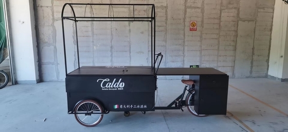 Mantenimiento en el campo cocina completa en exteriores camión de comida móvil triciclo para 1-2 personas