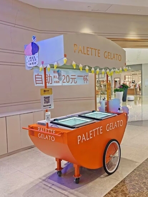 230*94*210cm Street Snack Food Cart Triciclo para venta en el mercado de venta de alimentos móviles
