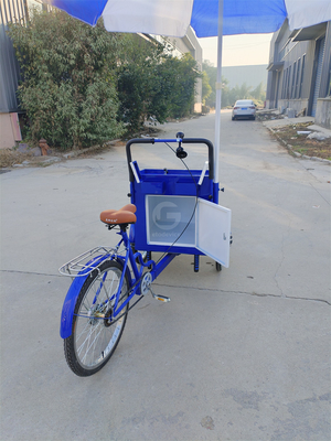 Capacidad de carga de 70 kg Pedal eléctrico Carrito de bicicleta de tres ruedas con servicio personalizado
