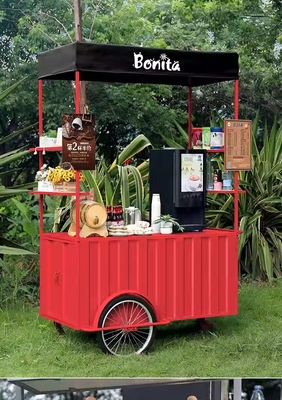 Ice Cream Tricycle Trailer Food Bike con alto rendimiento y larga vida útil