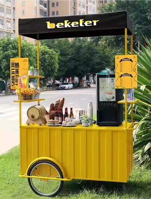 Ice Cream Tricycle Trailer Food Bike con alto rendimiento y larga vida útil