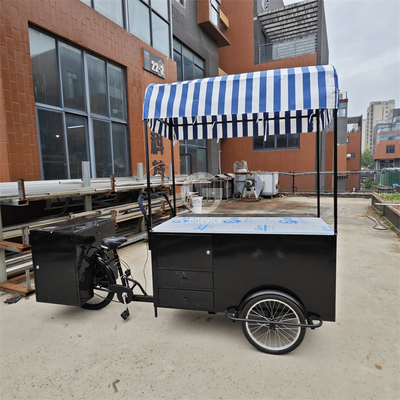 Campos de aplicación de panadería Cualquier color Comercial de la bicicleta del carrito de café de la comida de venta de bicicletas