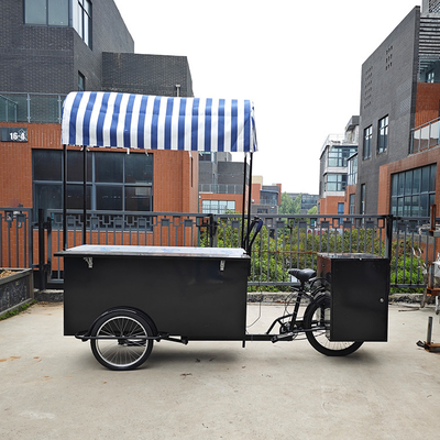110 * 70cm Bicicleta de carga de ruedas para 1-2 personas Entrega de comida en la calle Crepe Trailer Triciclo de carrito