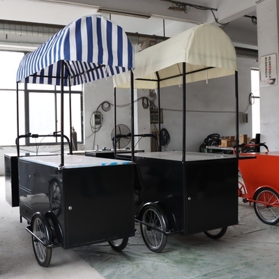 110 * 70cm Bicicleta de carga de ruedas para 1-2 personas Entrega de comida en la calle Crepe Trailer Triciclo de carrito