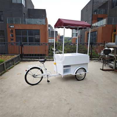 Carro de comida de calle al aire libre Mejor Cargo Móvil Eléctrico Bicicleta Remolque Triciclo de 3 ruedas con cesta delantera