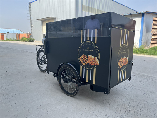 Carritos de bicicletas de venta al aire libre con espacio de carga y construcción de acero inoxidable 304