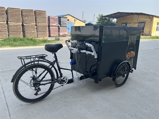 Carritos de bicicletas de venta al aire libre con espacio de carga y construcción de acero inoxidable 304