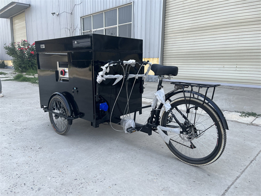 Carritos de bicicletas de venta al aire libre con espacio de carga y construcción de acero inoxidable 304