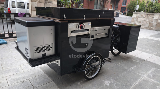 Carro de comida de perritos calientes perfecto para 1-2 personas y hamburguesas de agua en la boca