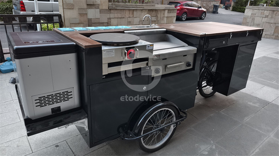 Desayuno multifunción Triciclo eléctrico Carro de comida Carro de bicicleta