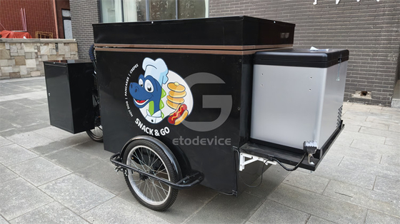 Desayuno multifunción Triciclo eléctrico Carro de comida Carro de bicicleta
