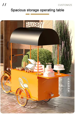 Entrega de alimentos Carro de bicicletas Triciclo Productividad alta sostenible