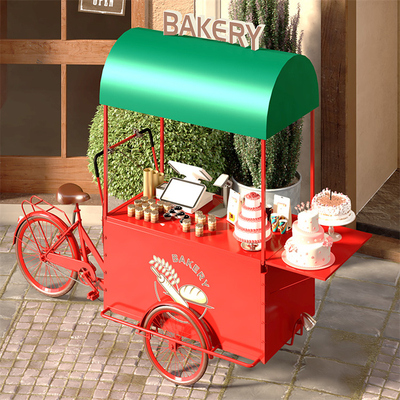Entrega de alimentos Carro de bicicletas Triciclo Productividad alta sostenible