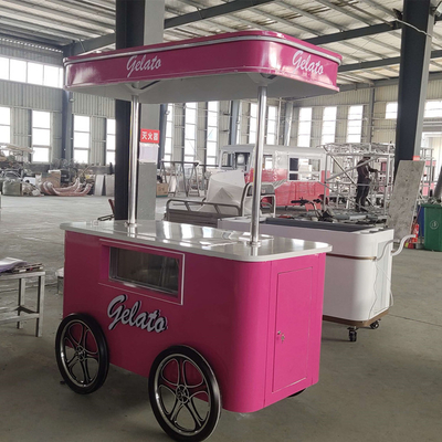 Precio de fábrica helado carro móvil carro de comida perrito caliente para la venta