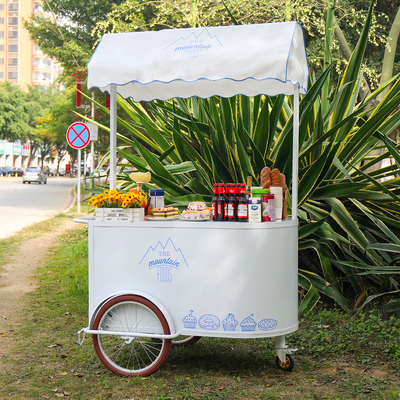 Bicicleta de café Carro de empuje Triciclo personalizable para café móvil