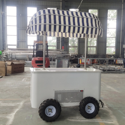 La experiencia de helado de servicio blanda definitiva: Carritos de servicio de comida para furgonetas al aire libre