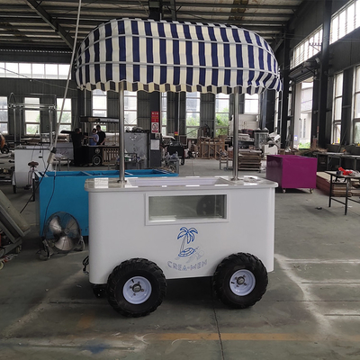 La experiencia de helado de servicio blanda definitiva: Carritos de servicio de comida para furgonetas al aire libre