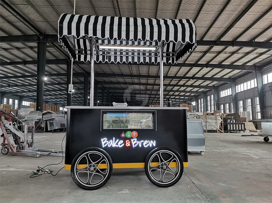 Carritos de café multifunción Carritos de comida Carritos móviles de comida para helados
