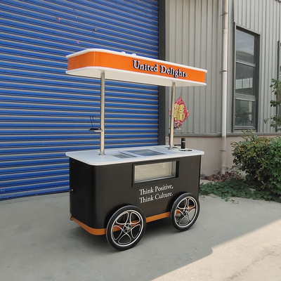 Carro de helados de playa con congelador / Carro de helados /carro de helados italiano