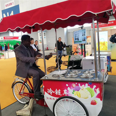 2023 China móvil Carritos de venta de jugo callejero helados Popsicle Cart carritos de comida