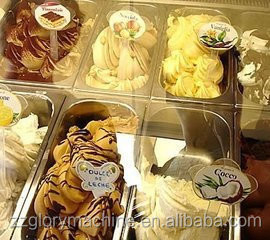 Venta caliente Barata helado helado mostrador congelador carro de helados italiano
