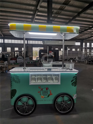 2023 Nuevo tipo de triciclos de carro de helados italianos con máquina de helados triciclo