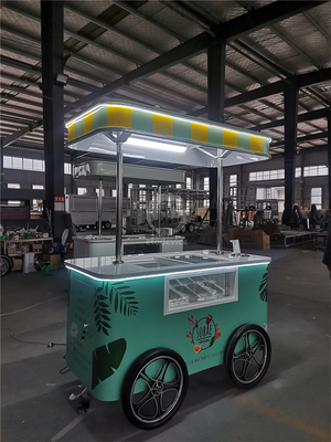 2023 Nuevo tipo de triciclos de carro de helados italianos con máquina de helados triciclo