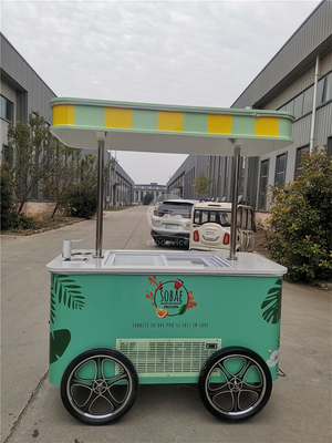 2023 Nuevo tipo de triciclos de carro de helados italianos con máquina de helados triciclo